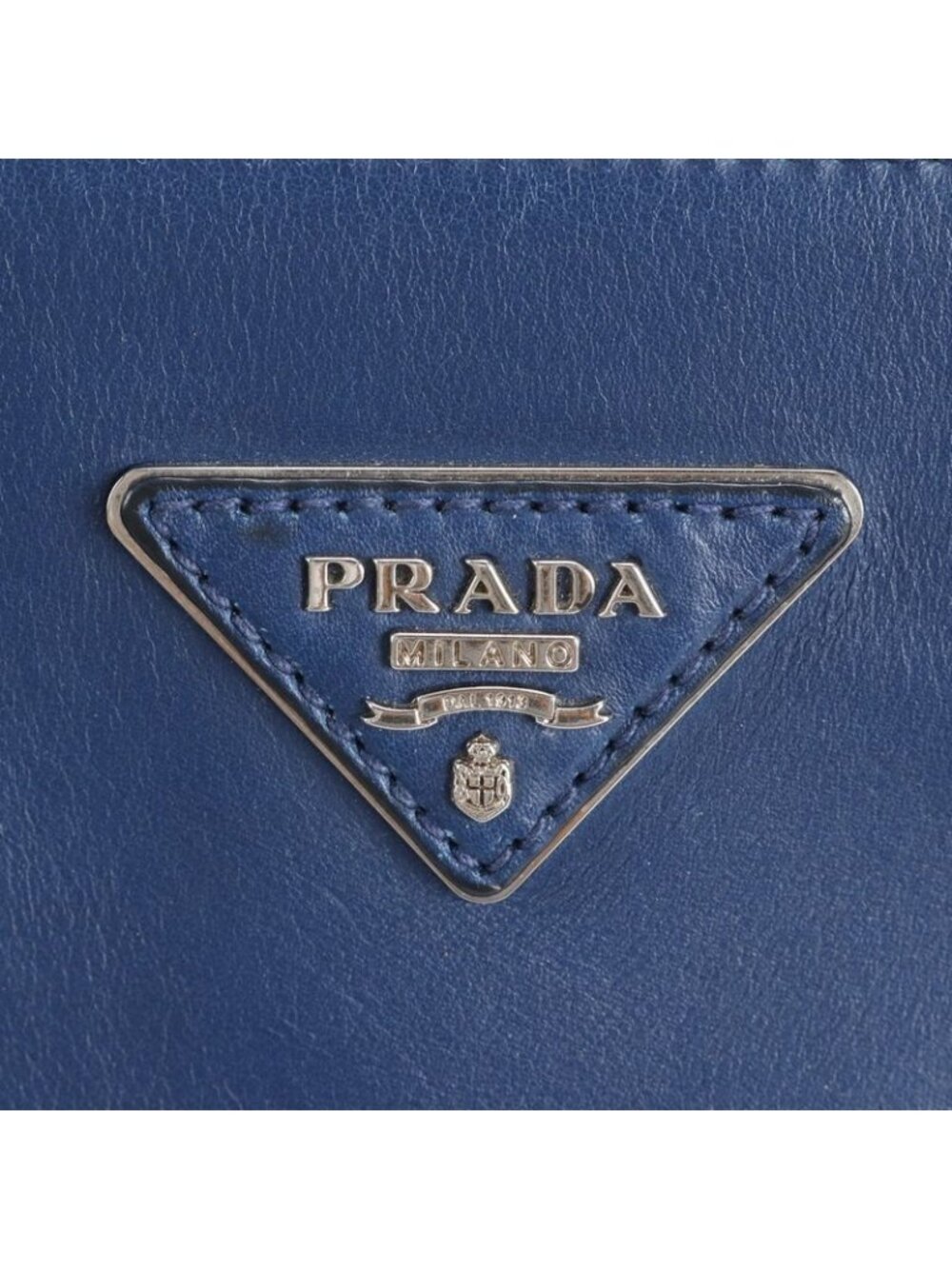 Prada Twin Pocket Triangle Logo Leather 2-Way Shoulder Bag Crossbody - Picture 10 of 10